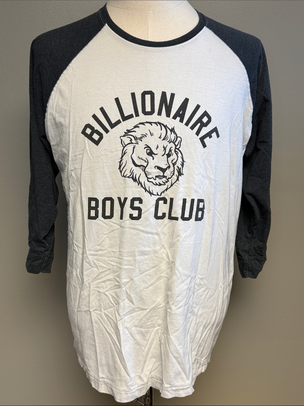 Billionaire Boys Club Arch Logo Lion Raglan Baseball Shirt – Men’s XL